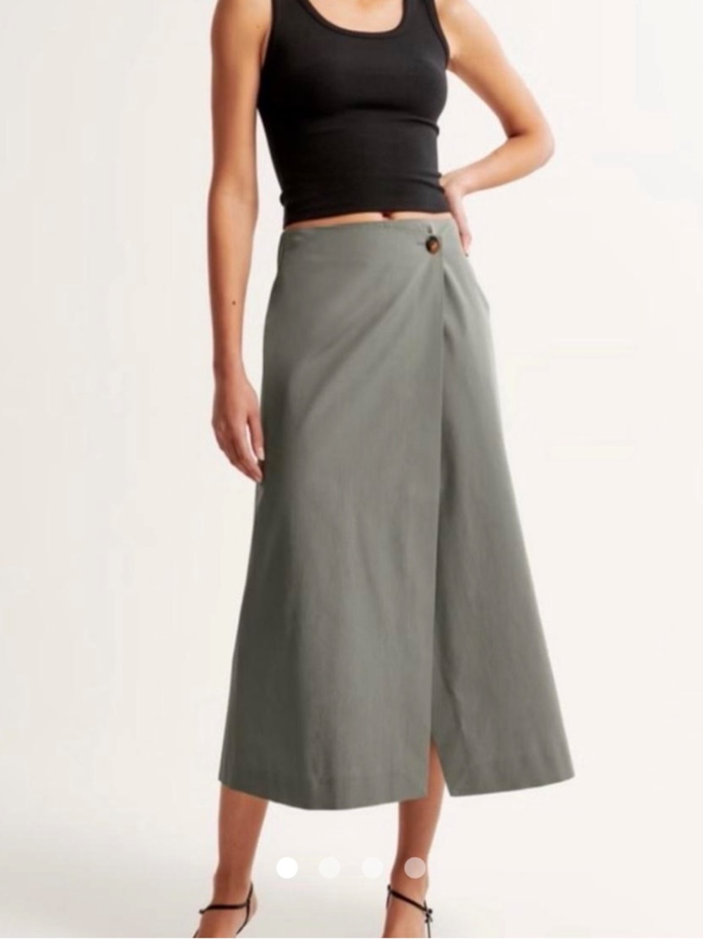 Abercrombie & Fitch long green skirt